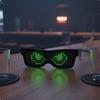 Glowing Glasses USB USBCharged LED Multiple Display Modes Novelty Eyewear for Ravers, DJs,