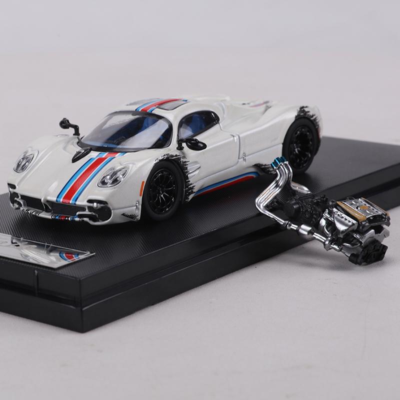 Hone Модель 1:64 Утопия Литая металлическая модель автомобиля Игрушка Прикрепленная модель двигателя