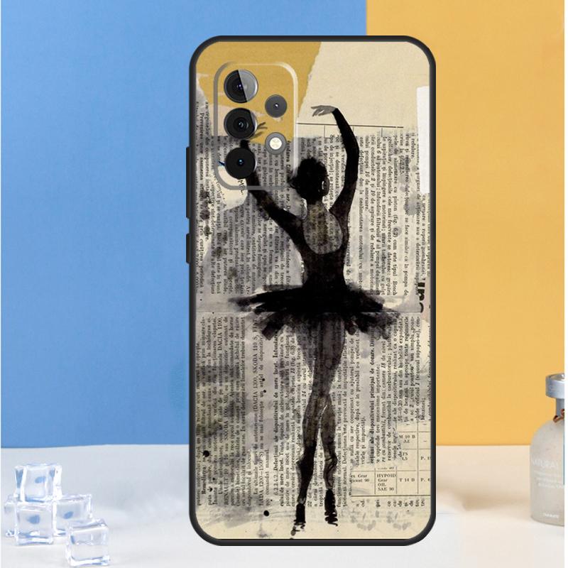 Чехол-обложка с танцующей девочкой-балериной для Samsung Galaxy A54 A34 A14 A32 A22 A12 A13 A23 A33 A53 A73 A51 A71 A52