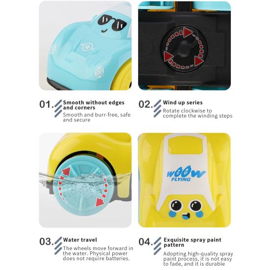 Игрушечная машинка Забавная Интерактивная Звуковая Вращающаяся Машинка Игрушка для Купания Малыша для Дома