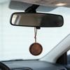 2 круглых деревянных автомобильных освежителя воздуха, твердый воск или грецкий орех, для утонченного вида