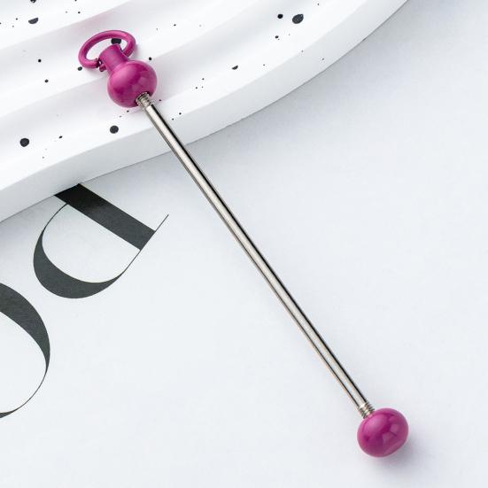 10 шт., брелок с градиентом цвета из бисера, металлические стержни, звенья для проектов «сделай сам», кулон, аксессуары для изготовления ювелирных изделий