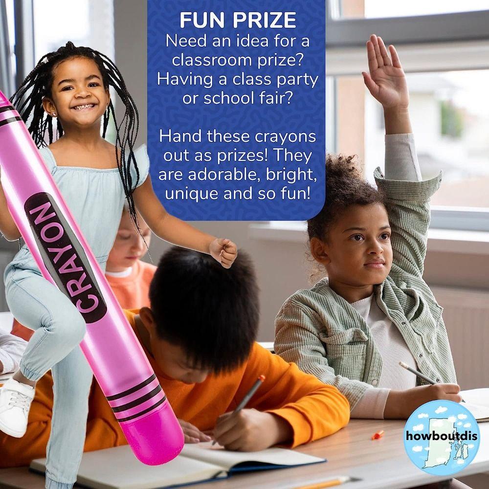 High Quality PVC Inflatable Pencil Jumbo Party Gift Neon Crayon Cute Lightweight Decorations Prop