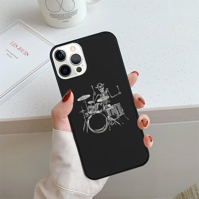 Drummer Playing Drums Phone Case For iPhone 17 Air 13 12 14 15 16 Cover For Apple 14 15 16 Pro Max Plus Coque