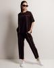 Women's Suit Butella 16544 M Chocolate (T-shirt, Pants)
