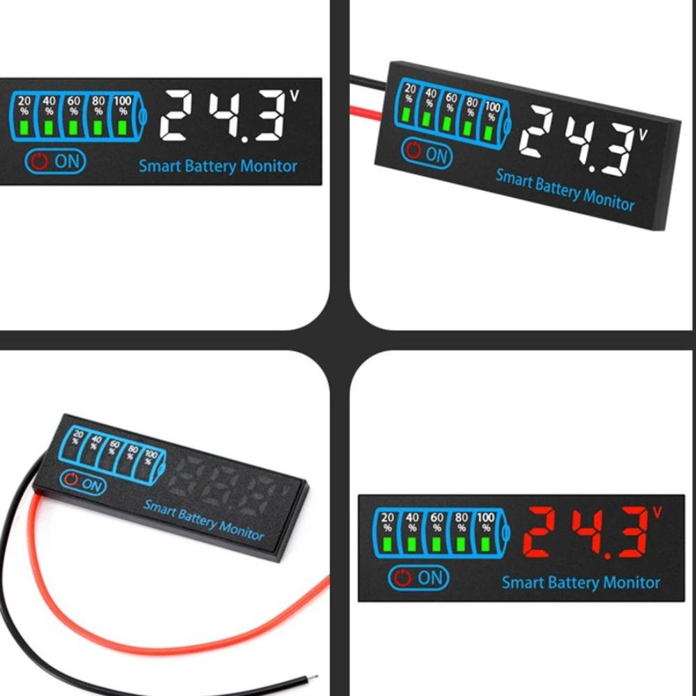 DC7-55V Battery Level Indicator Meter Module Battery Charging Tester Lead Acid Battery Tester