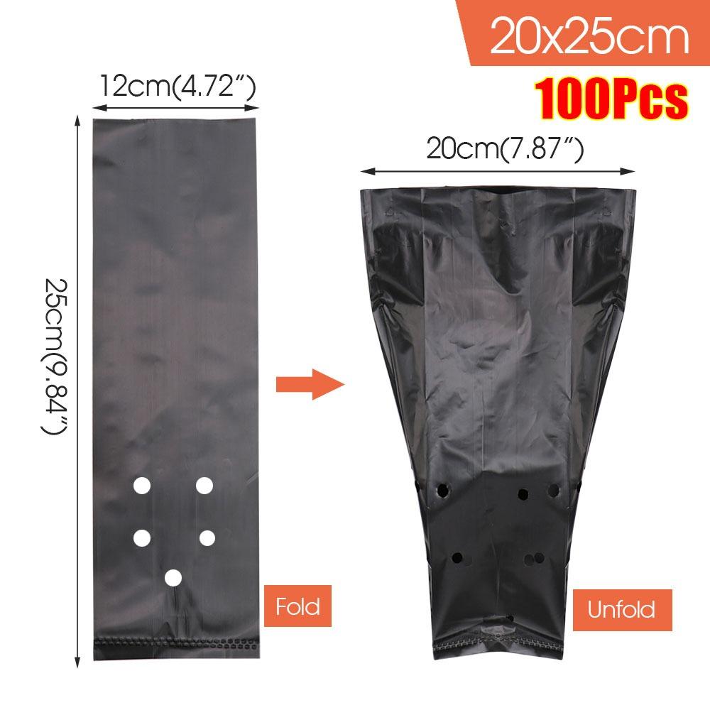 100 шт. мешок для выращивания растений в питомнике для пересадки садовых деревьев