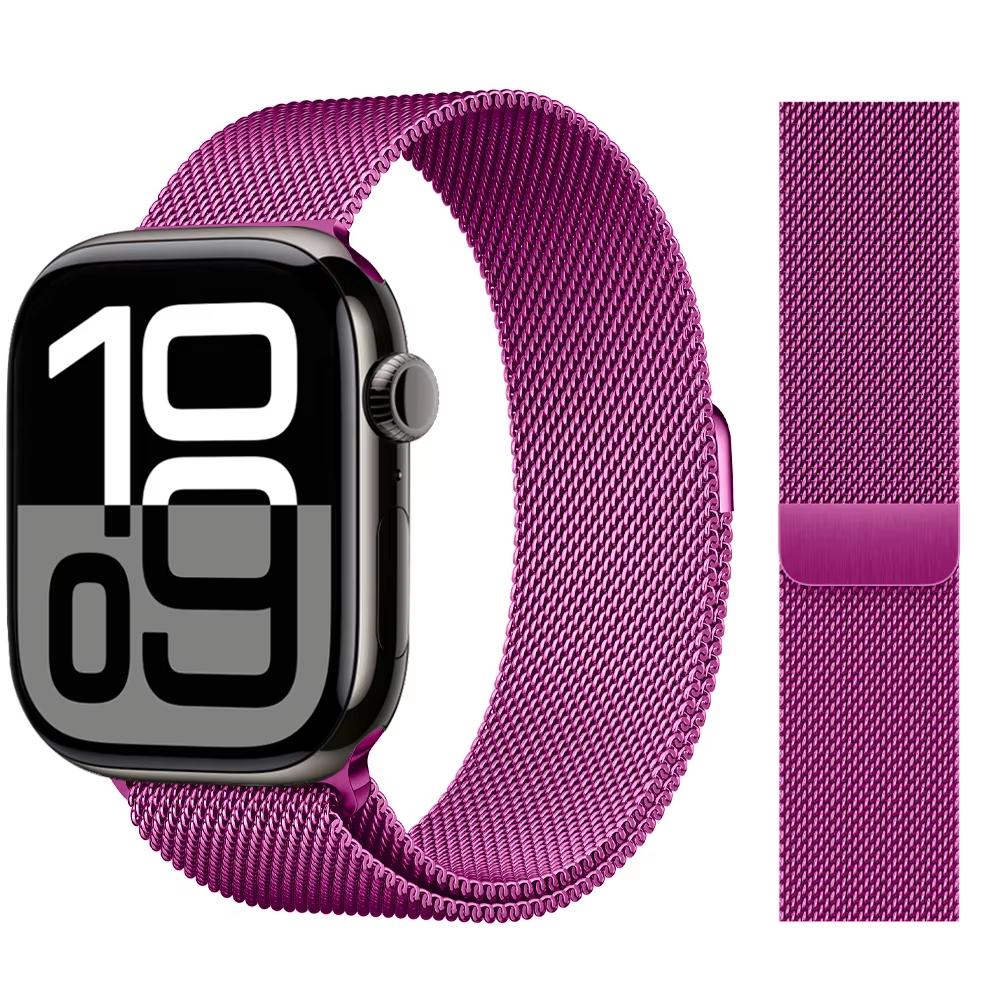 Strap For Apple Watch Band 46mm 44mm 45mm 40mm 42mm 41mm 49mm Milanese Loop correa Bracelet iWatch Series 11 10 Ultra 2 9 8 SE 3