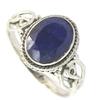 Silver Ring 'Heaven' Blue - 11x9 Mm