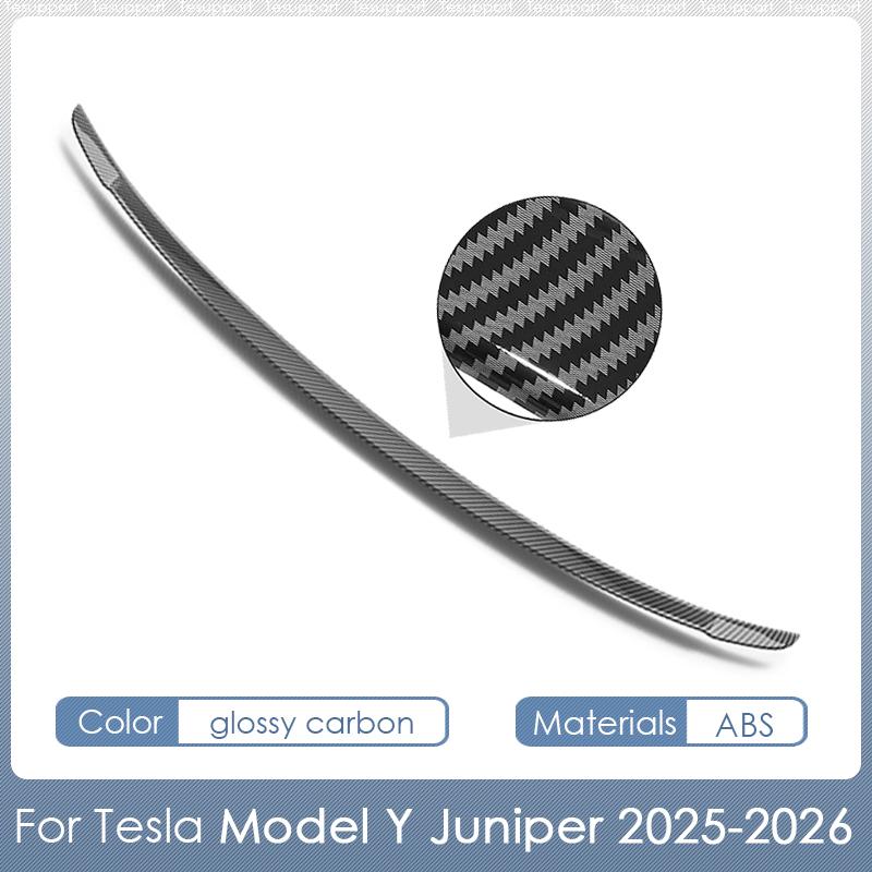 For Tesla Model Y Juniper Accessories ABS Spoiler Rear Trunk Lip Spoiler & Wings for Tesla Model Y Juniper 2025 2026