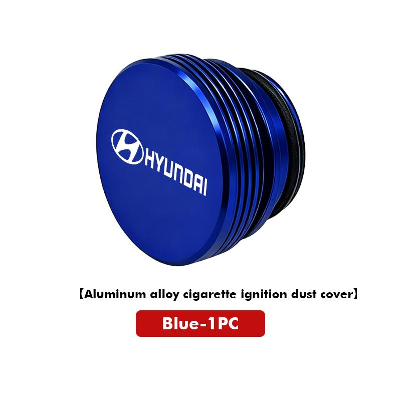 For Hyundai 1/2PCS Car Cigarette Lighter Cover Button Protector Dust Cap Auto Accessories i30 i20 i10 i40 Tucson Kona Sonata R9