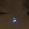 3 Colors Luminous Owl Pendant Necklace Cute Jewelry Choker Atmosphere Birthday Gift For Women StainlessSteel Necklace