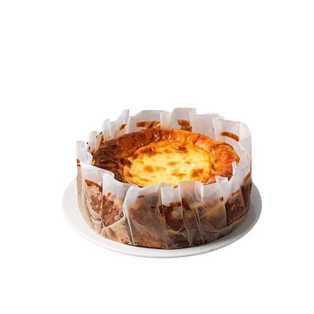 50/100 шт. с гофрированными краями Баскский чизкейк Масляная бумага для одноразовых кексов для вечеринки