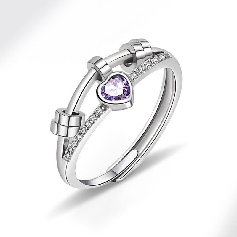 Женское персонализированное кольцо на палец с цирконием, кольца для женщин, обручальное кольцо из медного сплава золотого цвета, модные украшения на удачу, подарок, регулируемые женские кольца