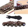Rosewood Acoustic Guitar Bridge Pins Pegs with Bridge Pin Puller Replacement Bridge Pin Puller Remover Guitar Parts