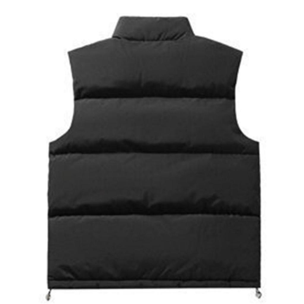 Мужской и женский повседневный клетчатый жилет в тон с внутренней и внешней стороны. Мужской утепленный жилет без рукавов на молнии со стойкой