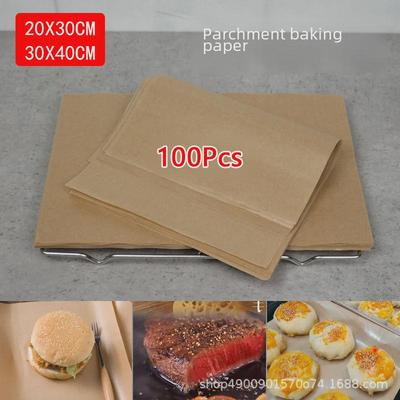 30x40 предварительно нарезанных антипригарных неотбеленных пергаментных противней
