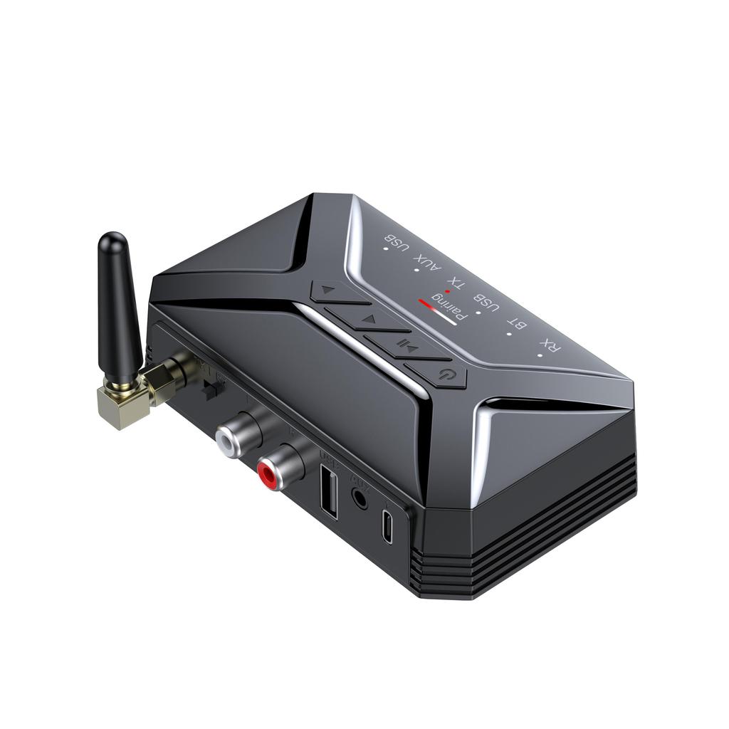 Аудио адаптер Bluetooth 5.0 Приемник-передатчик 40M HD с низкой задержкой 3 в 1 Беспроводной адаптер Bluetooth USB 3,5 мм AUX Разъем RCA для наушников для ТВ и ПК