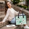 Elegant Floral Printed Tote Bag for Women Casual Daily Use Stylish Lightweight Portable Handbag for Outdoor Shopping Travel Commute