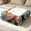 Custom Name,Roronoa Zoro Printed Flannel Blanket, soft throw for bedroom sofa, washable, Christmas present, great gift.