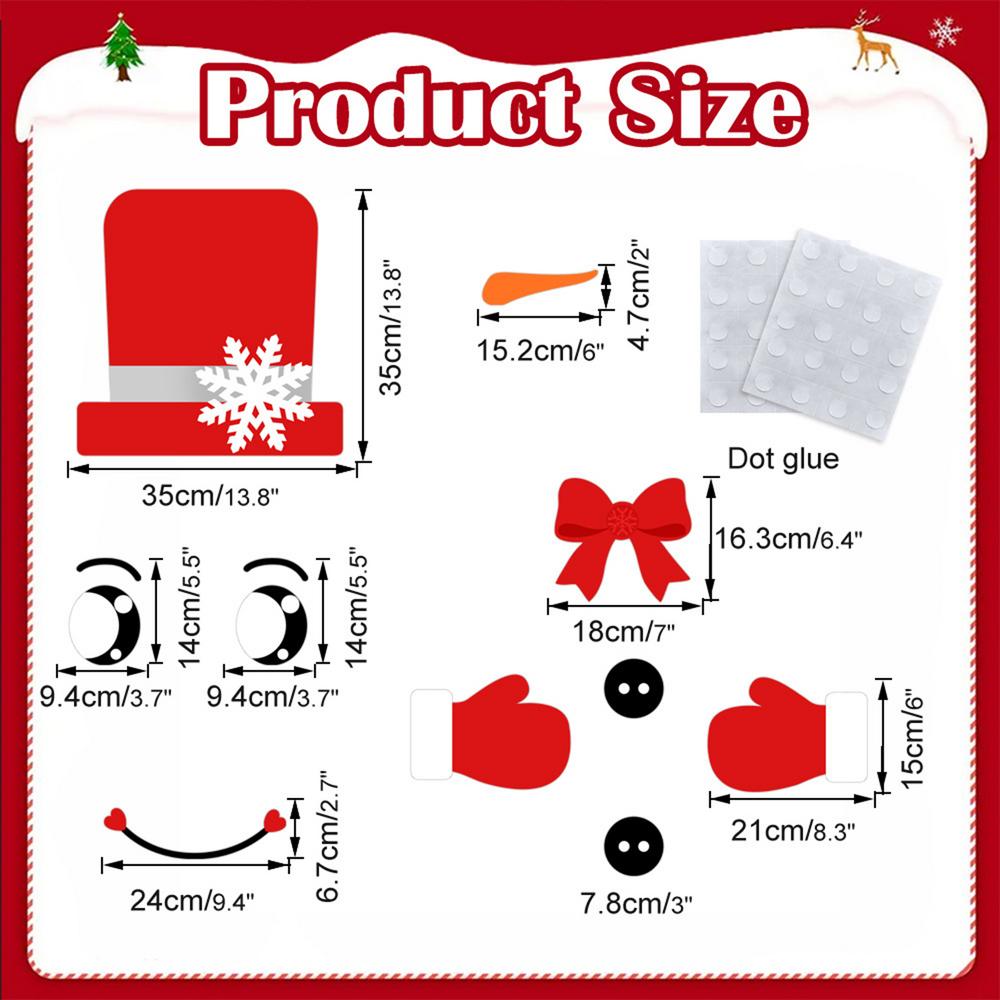 Fridge Stickers Fridge Door Decals Christmas Decorations Funny Home Decor for Metal Wood Holiday Party Birthday Couples