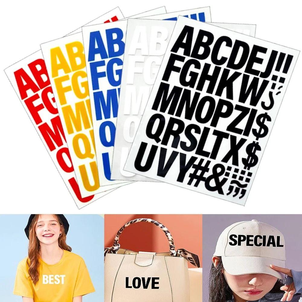 Цветные буквы Символы Термопереводы Нашивки Орнамент Футболки Сумки Шляпы Джинсы Куртки Украшения