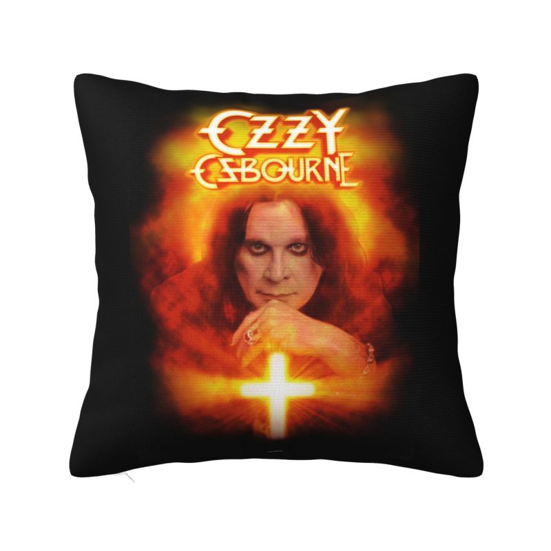 Custom Ozzy Osbourne Prince Of Darkness Cushion Cover Heavy Metal Band Rock Velvet Nordic Throw Pillow Case Home Decoration