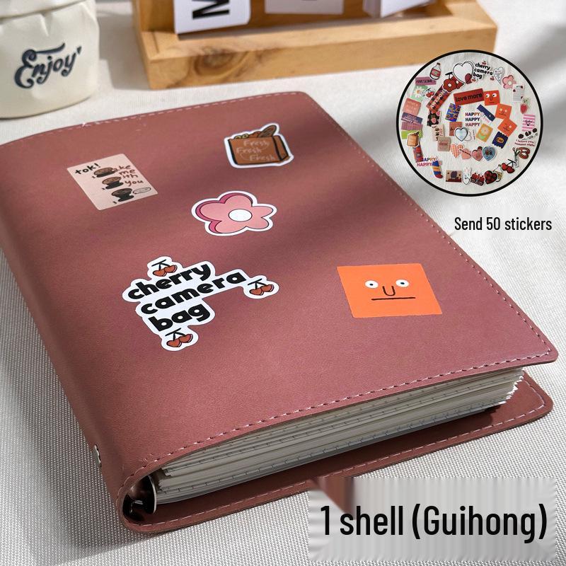 Кожаный блокнот B5/A5 на кольцах со съемной пряжкой - Идеально подходит для аспирантов