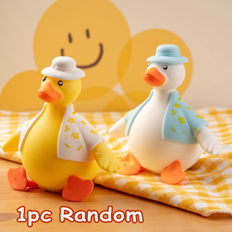 Duck Stress Toys Squeeze Vent Squishy Anti-Stress Abreact Stress Ball Decompression Fidget Sensory Toys Christmas Party Gift
