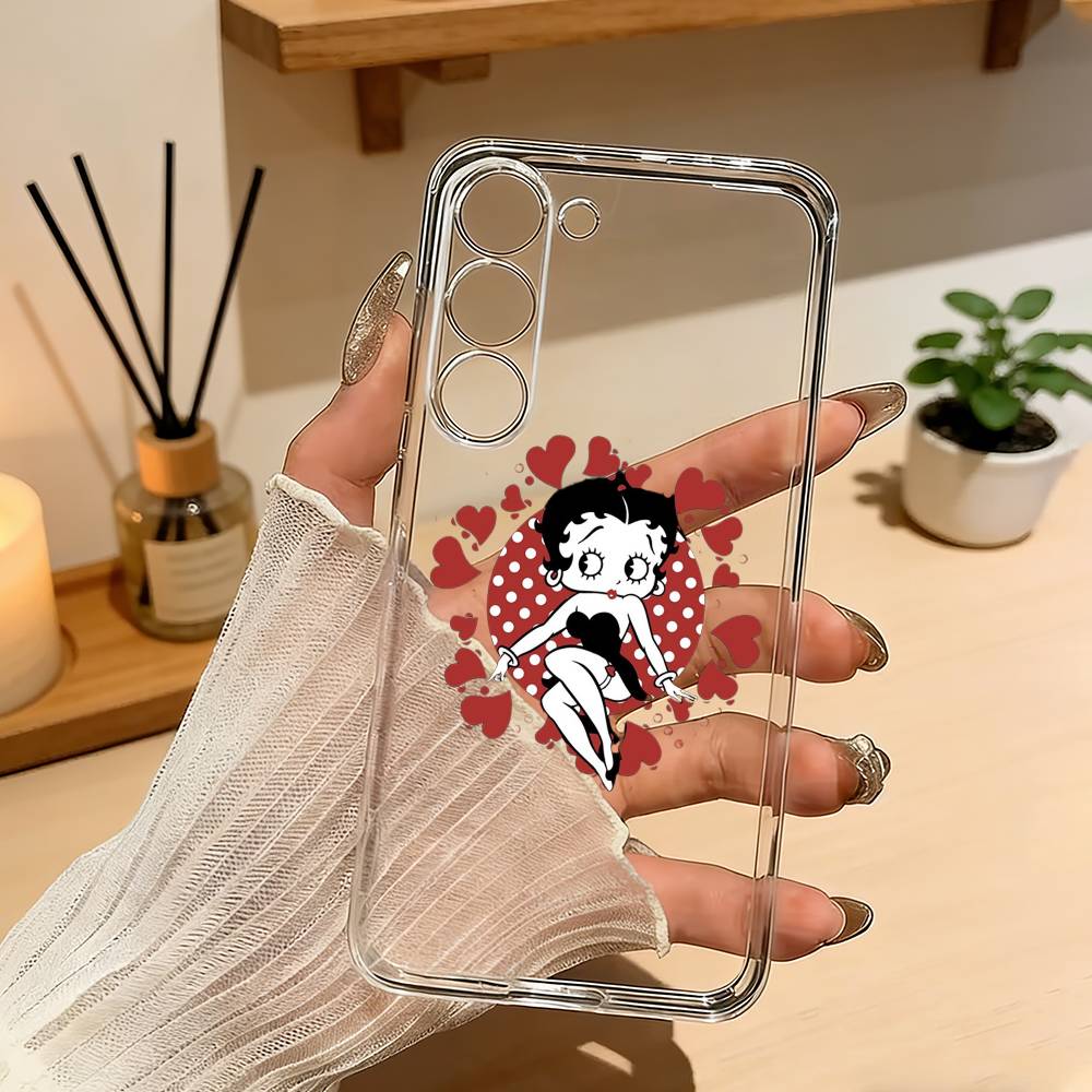 Sexy B-BeTTy-CuTe-BoopS Phone Case For Samsung Galaxy A71,A70,A52,A51,A40,A30 Transparent Cover