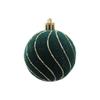 Colorful 6cm Christmas Balls Set Flocking DIY Crafts Christmas Hanging Balls Shatterproof Xmas Tree Pendants Party Favors