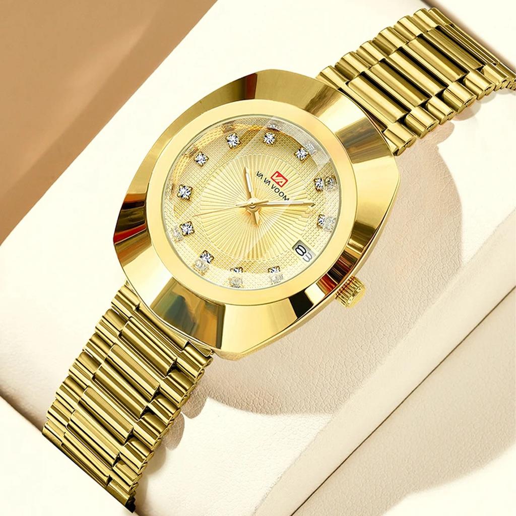 Унисекс кварцевые часы для пары новые женские овальные часы кварцевый механизм бренд роскошные водные бриллианты золото повседневное платье банкет мужские кварцевые часы