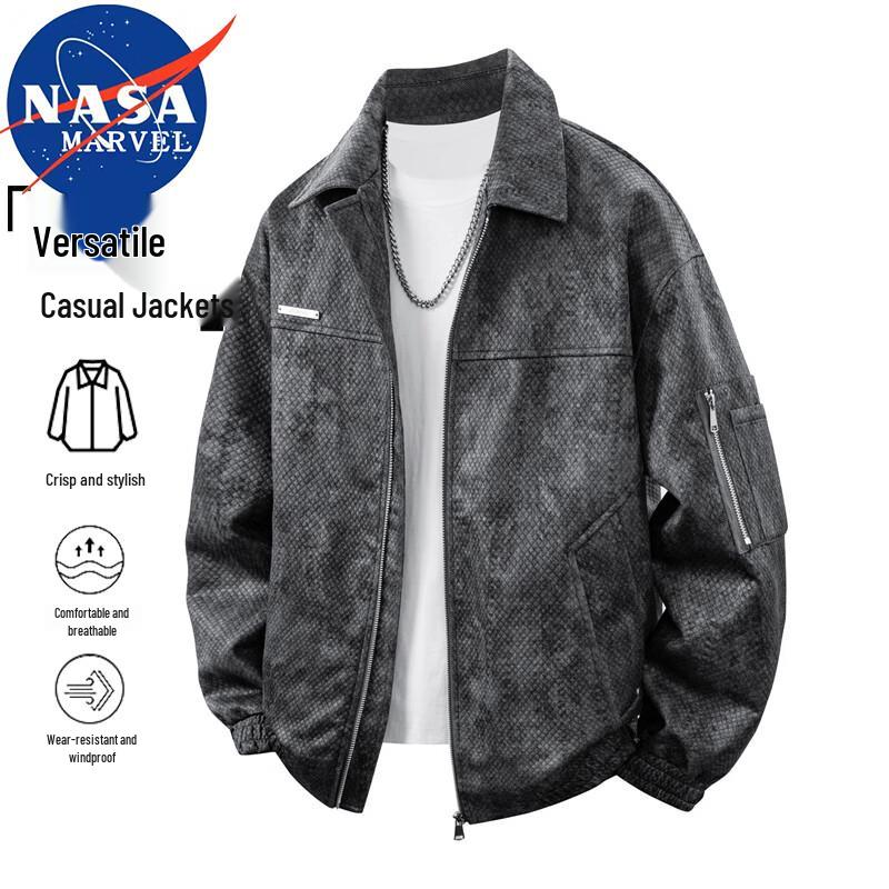 NASA MARVEL Men's Casual Loose Fit Jacket