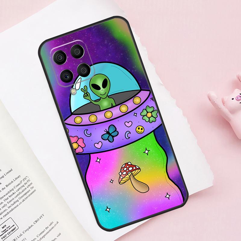 Эстетика Мультяшный Инопланетянин Космос Для Samsung Galaxy M54 M34 M14 M53 M33 M13 M12 M32 M52 M20 M15 M55 M21 M51 M31s M30s Чехол