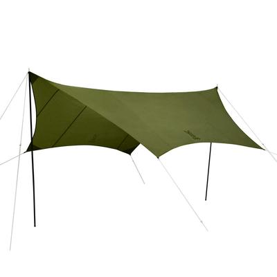 Itsuka no Tarp Basic Hexa Tarp, который прост в использовании даже для новичков. Водонепроницаемый хаки среднего размера. Стандартная комплектация: удлинительная лента, УФ-обработка.
