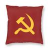 CCCP StarSovietUnion USSR  Square Pillowcase Pillow Cover Cushion Throw Pillow for Home Sofa Living Room