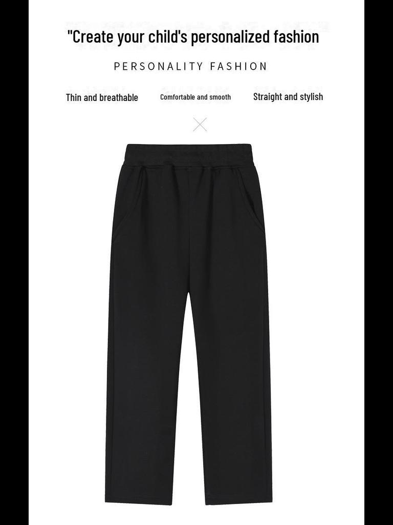 Спортивные брюки из плотного бархата для мальчиков на осень и зиму - Школьные брюки для учеников начальной школы