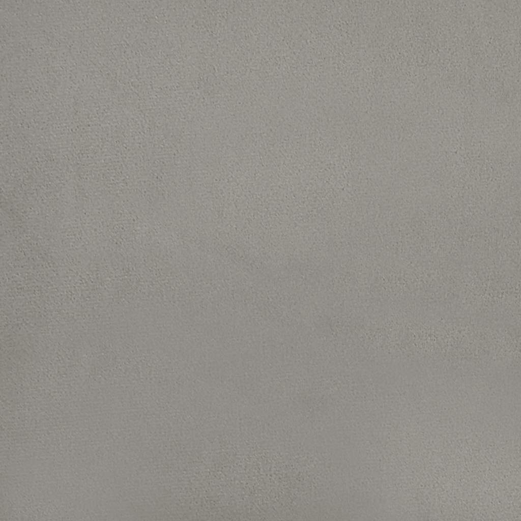 vidaXL Kopfteil mit Ohren Hellgrau 103x23x118/128 cm Samt