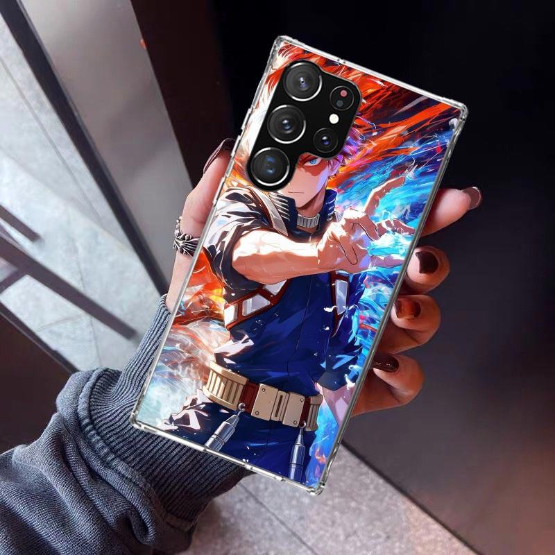 Todoroki Shoto MHA My Hero Phone Case For Samsung Galaxy S26 S25 Edge S24 S23 Ultra S22 Plus S21 S20 FE Soft TPU Back Cover Fund