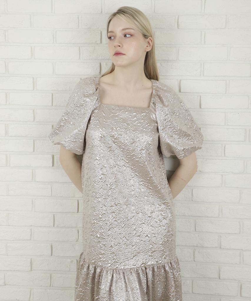 Tina Blossom Gold Dress