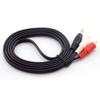 Extension cable 2 RCA Stereo Jack Connector Audio AUX Line 3.5mm to 2 RCA Male Adapter Cable