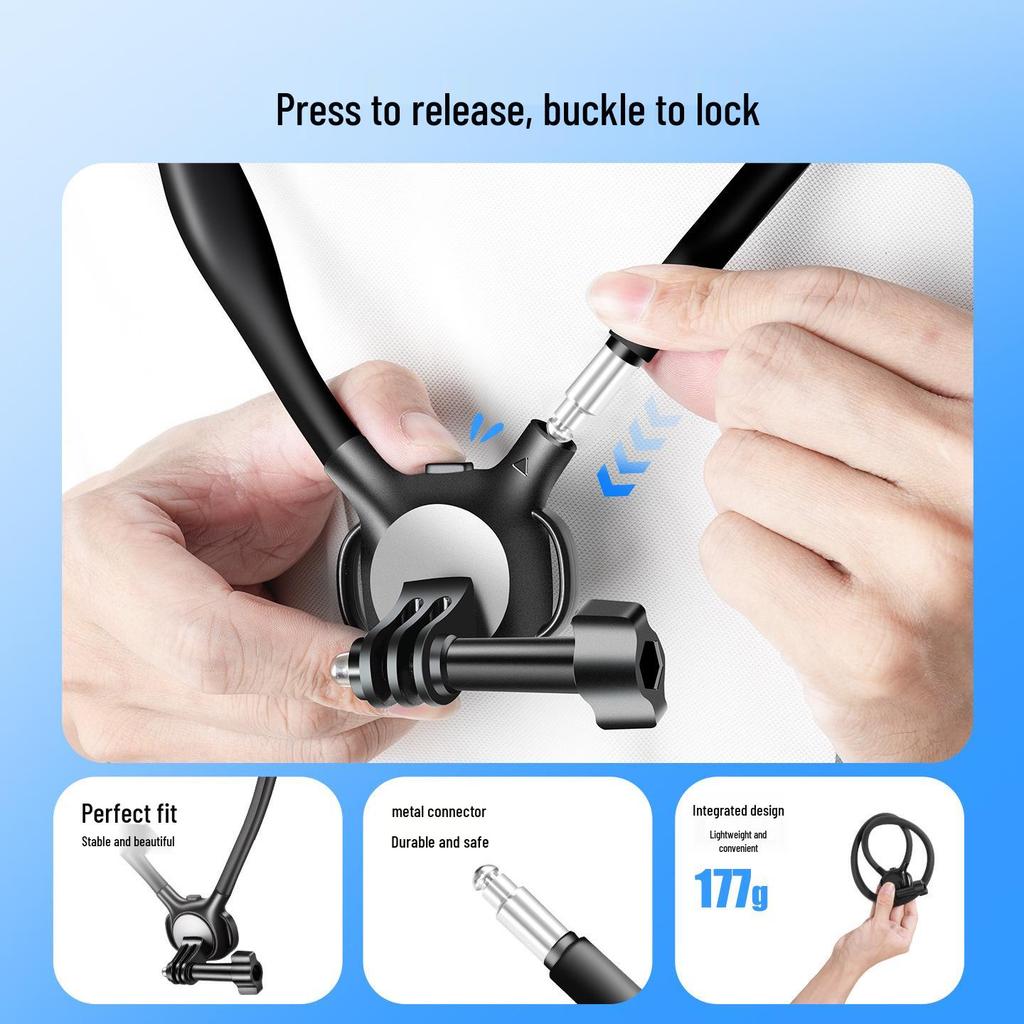 Крепление на шейный ремешок для DJI Osmo Action 4/5 Pro для влогинга