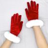 1 Pair Adult Cosplay Santa White Cuffs Keep Warm Mitten