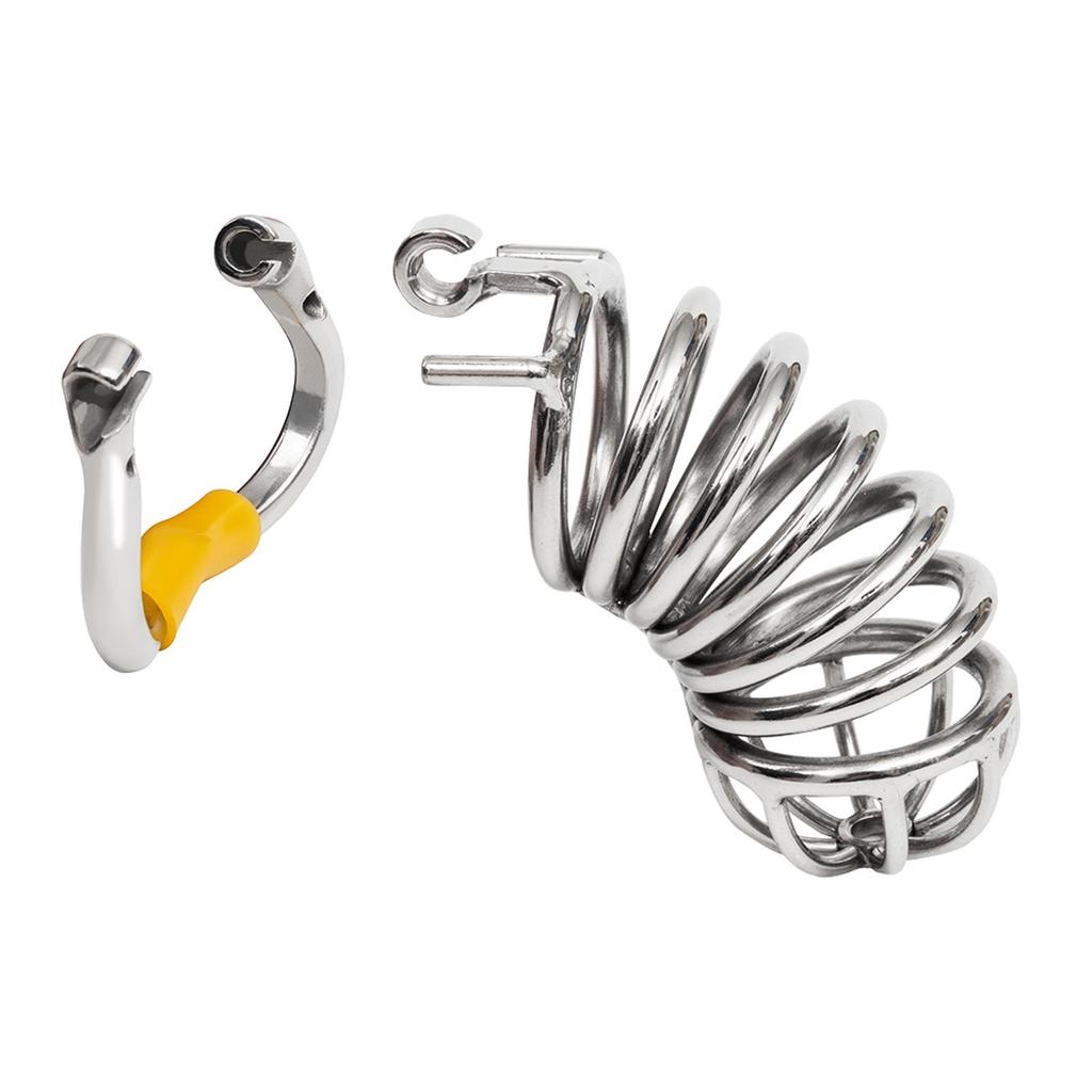 Эргономичное устройство верности для мужчин из нержавеющей стали, клетка для члена, замок для пениса, кольцо для члена, пояс верности, S062