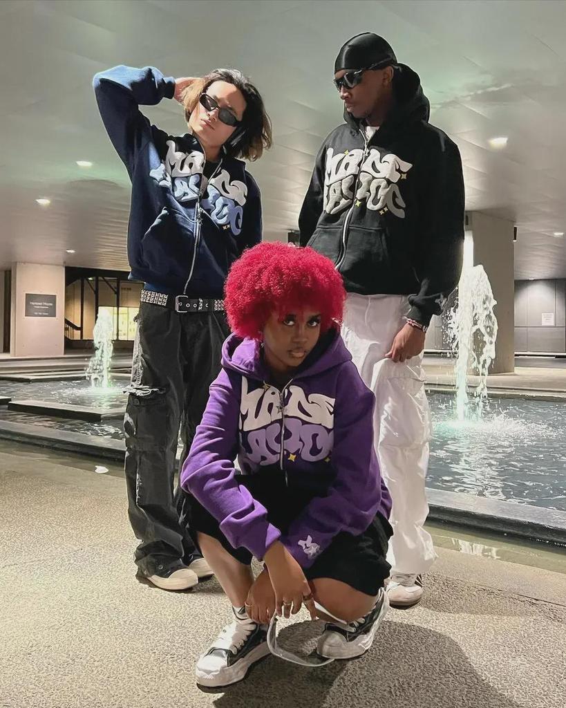 Толстовка с капюшоном на молнии с принтом из пеноматериала и буквами в европейском и американском уличном стиле 2023 года