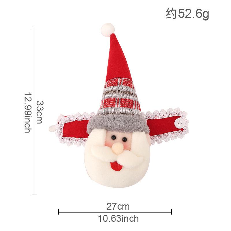 Christmas Curtain Hooks Cartoon Figurine Decorations Hotel Restaurant Decor Doll Clips Creative Window Display Ornaments