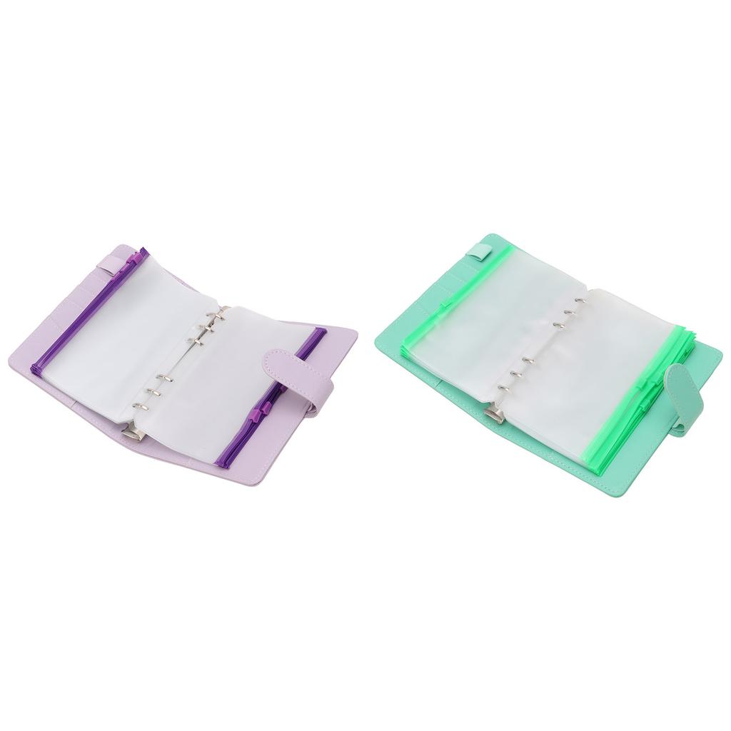 Планировщик A6 6 отверстий ПВХ PU кожа достаточная емкость свободные кольца листы мягкий водонепроницаемый портативный