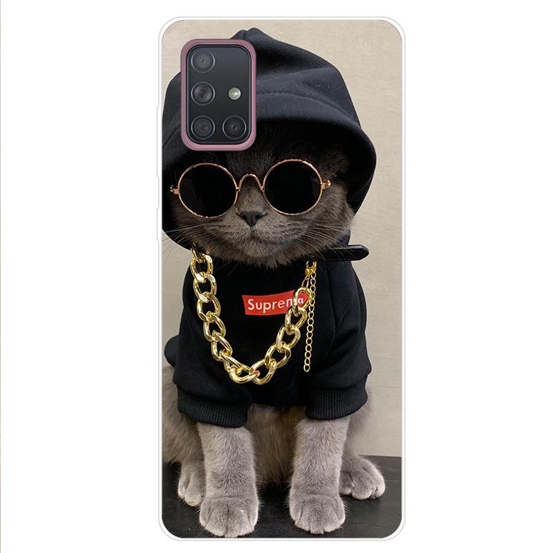 For Samsung Galaxy A51 A71 Case Soft Silicone Cute Cartoon Panda Phone Cases For Samsung A 51 A515F Galaxy A71 A715F Cover Funda