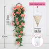 Искусственная цветочная лоза для подвешивания на стену в помещении - Зеленый декор из вьющихся растений