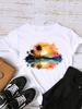 (Asian Size) T Shirt Fashion Love Letter Trend Cute Women Print Lady Female Graphic Casual Short Sleeve T-shirts Tee Top Clothing